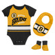Bruins Newborn Shout & Score Creeper Bib & Bootie Set Image coming soon src=